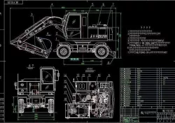 WY10 tire hydraulic excavator 3D model
