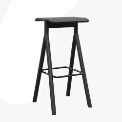 YKSI stool-black lacquered Low-poly 3D model