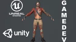 Zombie Soldier Low-poly 3D model