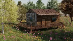 3d realistic house scene model 3D model