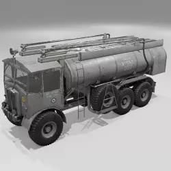 AEC Matador Fuel Bowser Low-poly 3D model