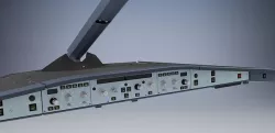 Airbus A320 Flight Control Unit for Captain and First Officer 3D model