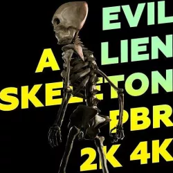AlienSkeleton1 Low-poly 3D model