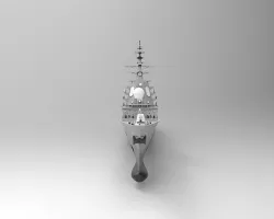 Alvaro de Bazan Class frigate Low-poly 3D model