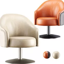 Amanda leather armchair  3D model