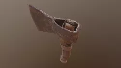 An Old Worn-Out Axe 3D model