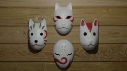 ANBU masks from Naruto Low-poly 3D model