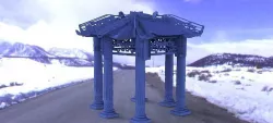 Asian temple 3D model
