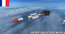 Aster 15 Missile Low-poly 3D model