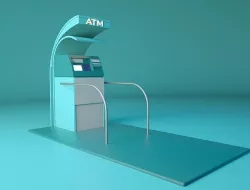 ATM Low poly  3D model