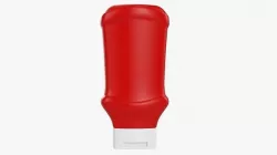 Barbecue sauce in a plastic bottle 01 3D model