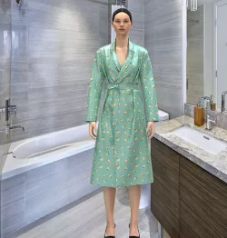 Bathrobe Low-poly 3D model