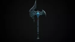 Battle Axe Low-poly 3D model
