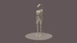 Battle Droid Low-poly 3D model