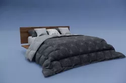 Bed Family for Revit Three sizes 3D model