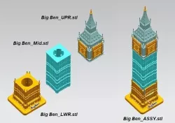 Big Ben in London 3D model