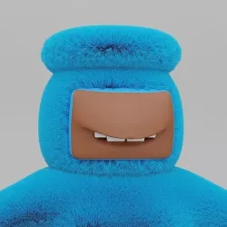 Blind Monster Low-poly 3D model