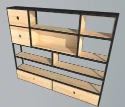 Bookcase 3D model