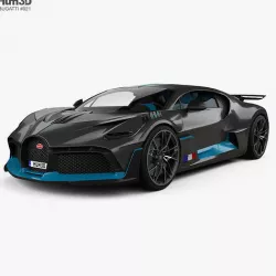 Bugatti Divo with HQ interior 2019 3D model