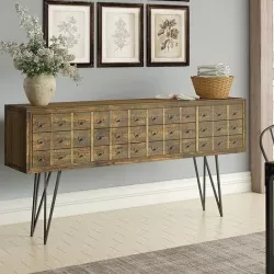 Cabrera Wide Drawer Fir Buffet Sideboard Console Table 3D model