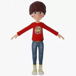 Cartoon Boy 3D model