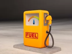 Cartoon Gas Pump 3D model