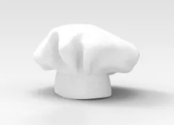 Chef hat 3D model