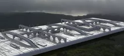 City Bridges walkway ground plane Sci-Fi 3D model