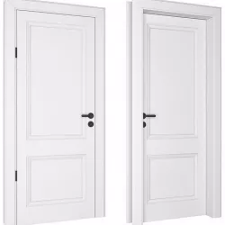 Classic door 02 3D model