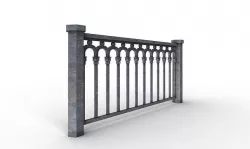 Classic Fence Segment 3D model