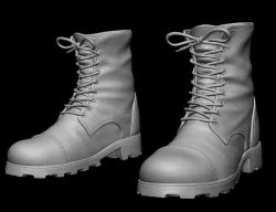 Combat boots 3D model