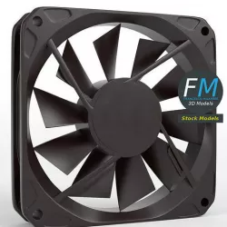 Computer fan 3D model