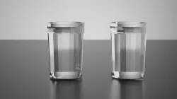 Copo Americano Brazilian Glass  Low-poly 3D model