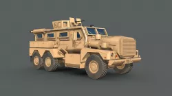 Cougar 6x6 MRAP 3D model