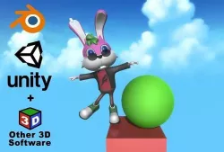 Cutie Punk Rabbit Low-poly 3D model