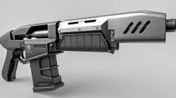 Cyberpunk 2077 Militech Crusher Gun Low-poly 3D model