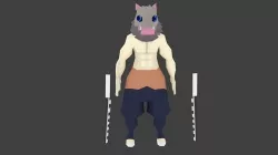  demon character sleyer 3d inousuke Low-poly 3D model