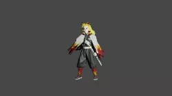 demon slayer kyojuro rengoku 3D model
