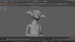 Dobby Character  Modeling for 3D Print  and 3d cartoon Low-poly 3D model