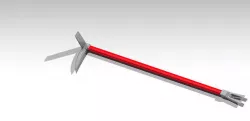 Door breaker and crowbar device for Firemen 3D model