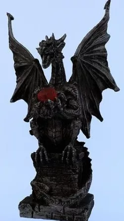 Dragon Statue Gargoyle Ruby LowPoly HighPoly Photogrammetry Scan Low-poly 3D model