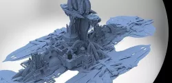 Elven Ancient Atlantis Structures 3D model