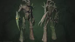 Fantasy forest creature Low-poly 3D model
