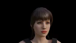 female Low-poly 3D model