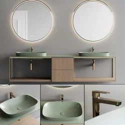 Fiora Sen Vanity Unit Set 3 3D model