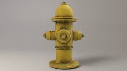 Fire Hydrant Low-poly 3D model
