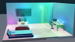 Gaming room 3D model