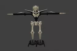 General Grievous and Lightsaber 3D model