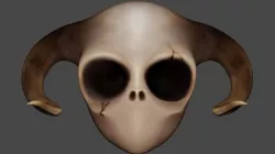 goat skull 3D model