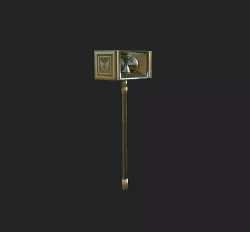 Golden Hammer Low-poly 3D model